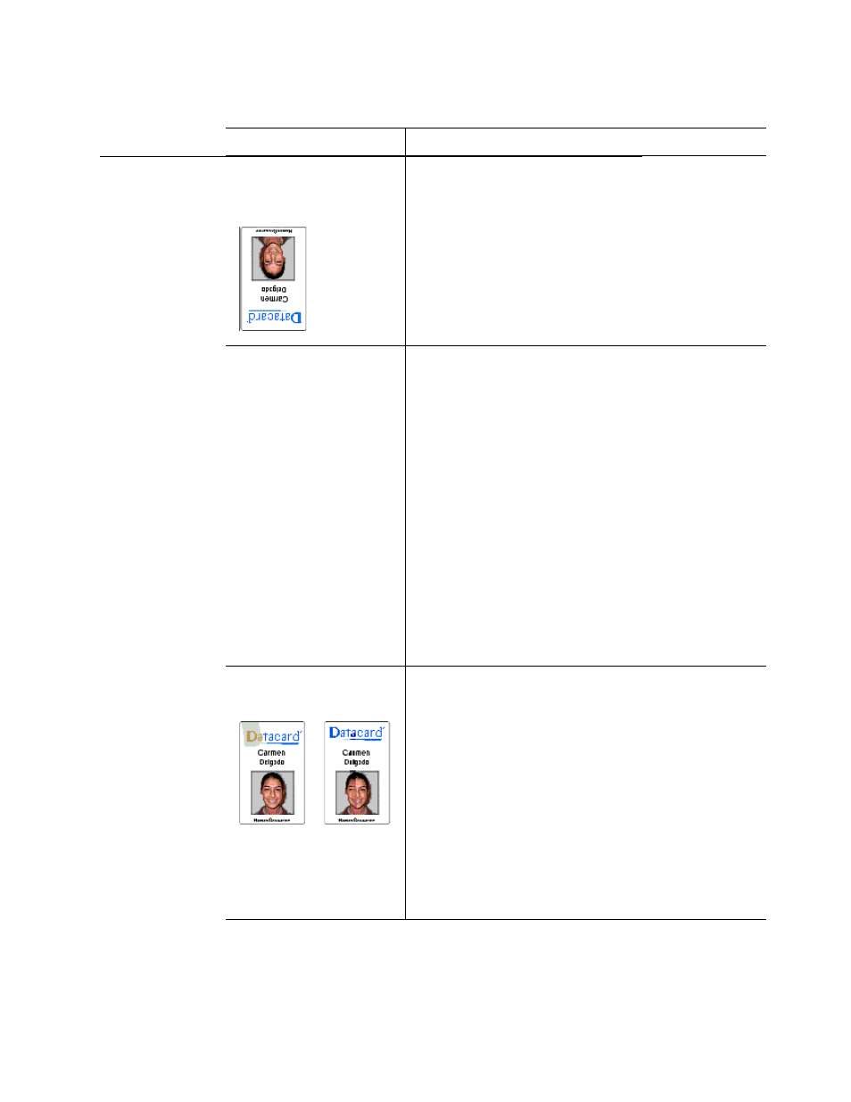 Table 6-1: print quality problems | Datacard Group SP Series User Manual | Page 74 / 110