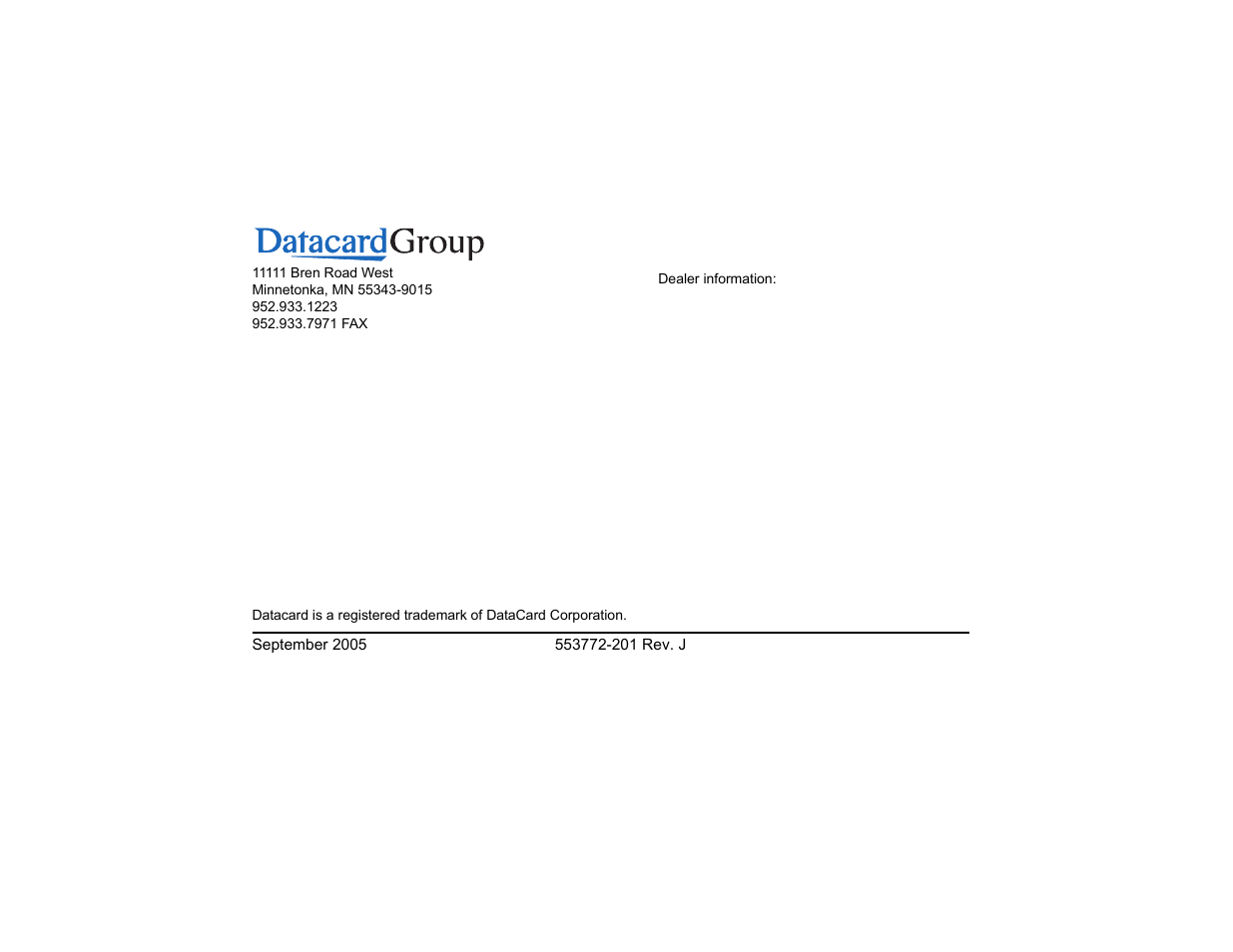 Datacard Group CP40 User Manual | Page 32 / 32