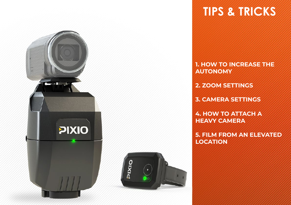 Tips & tricks | MOVE'N SEE Personal Auto-Follow System User Manual | Page 18 / 49