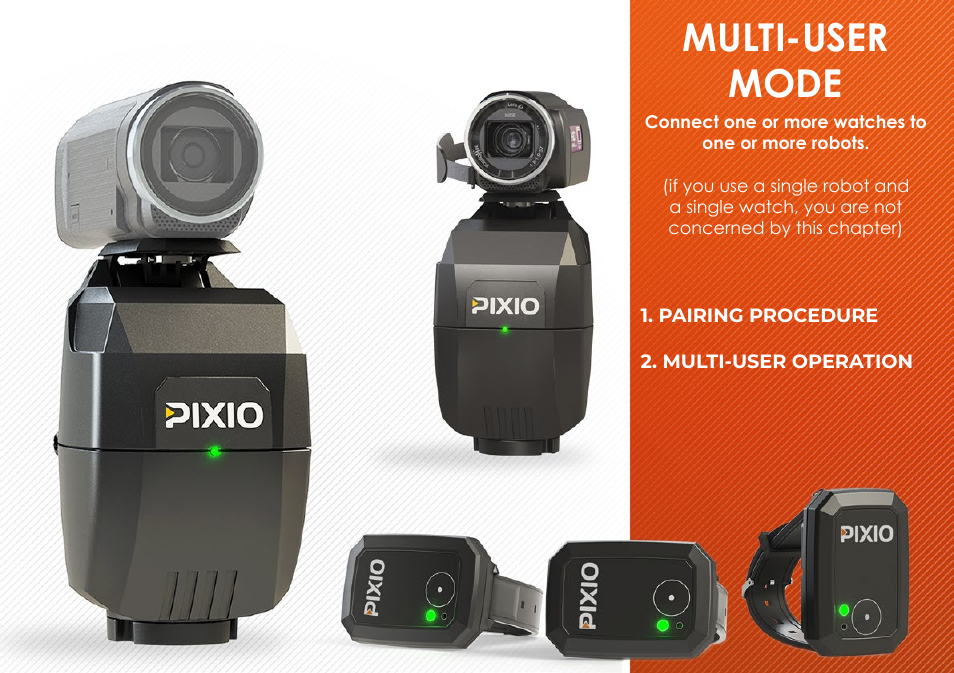 Multi-user mode | MOVE'N SEE Personal Auto-Follow System User Manual | Page 23 / 49