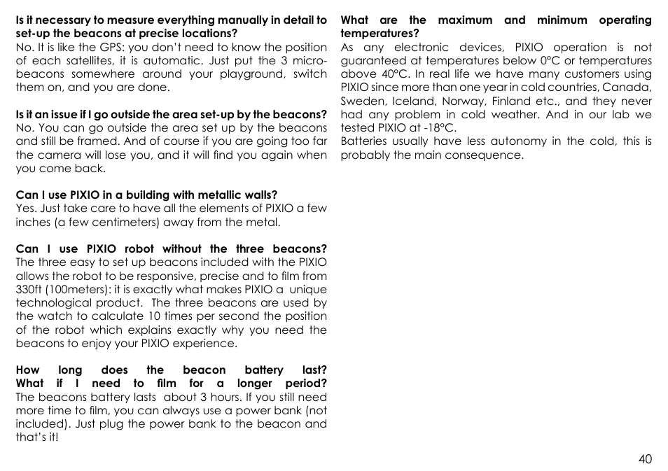 MOVE'N SEE Personal Auto-Follow System User Manual | Page 40 / 49