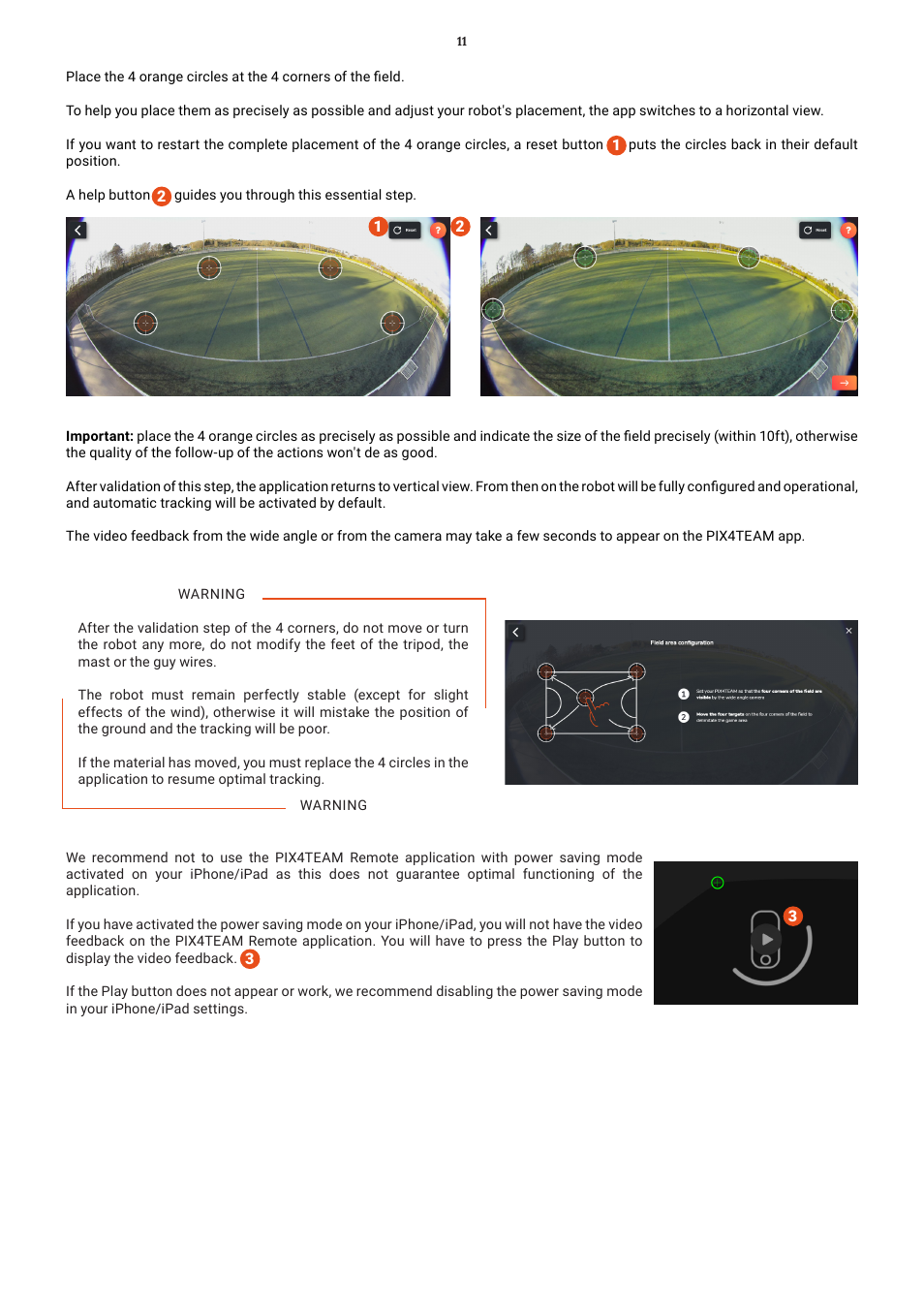 MOVE'N SEE Pix4Team 2 Auto-Follow Camera User Manual | Page 11 / 27