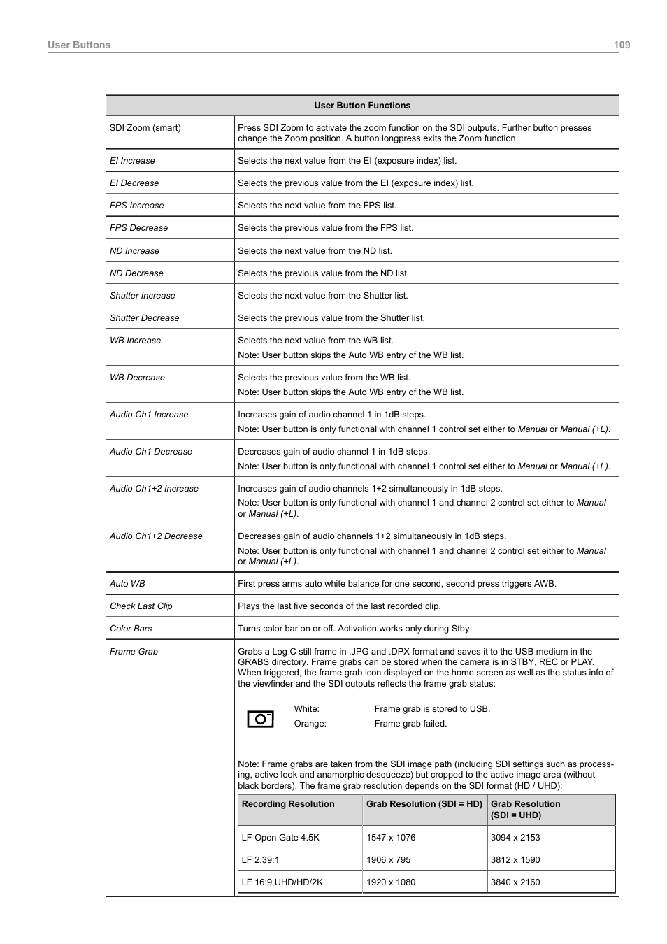 ARRI ALEXA Mini LF Ready to Shoot V-Mount Set (LPL) User Manual | Page 109 / 136