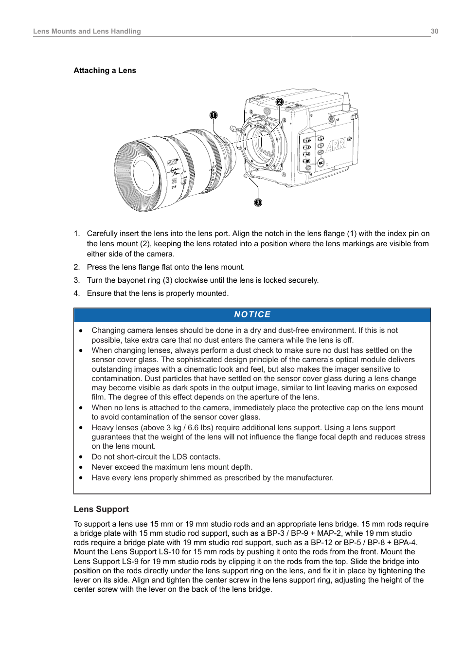 ARRI ALEXA Mini LF Ready to Shoot V-Mount Set (LPL) User Manual | Page 30 / 136