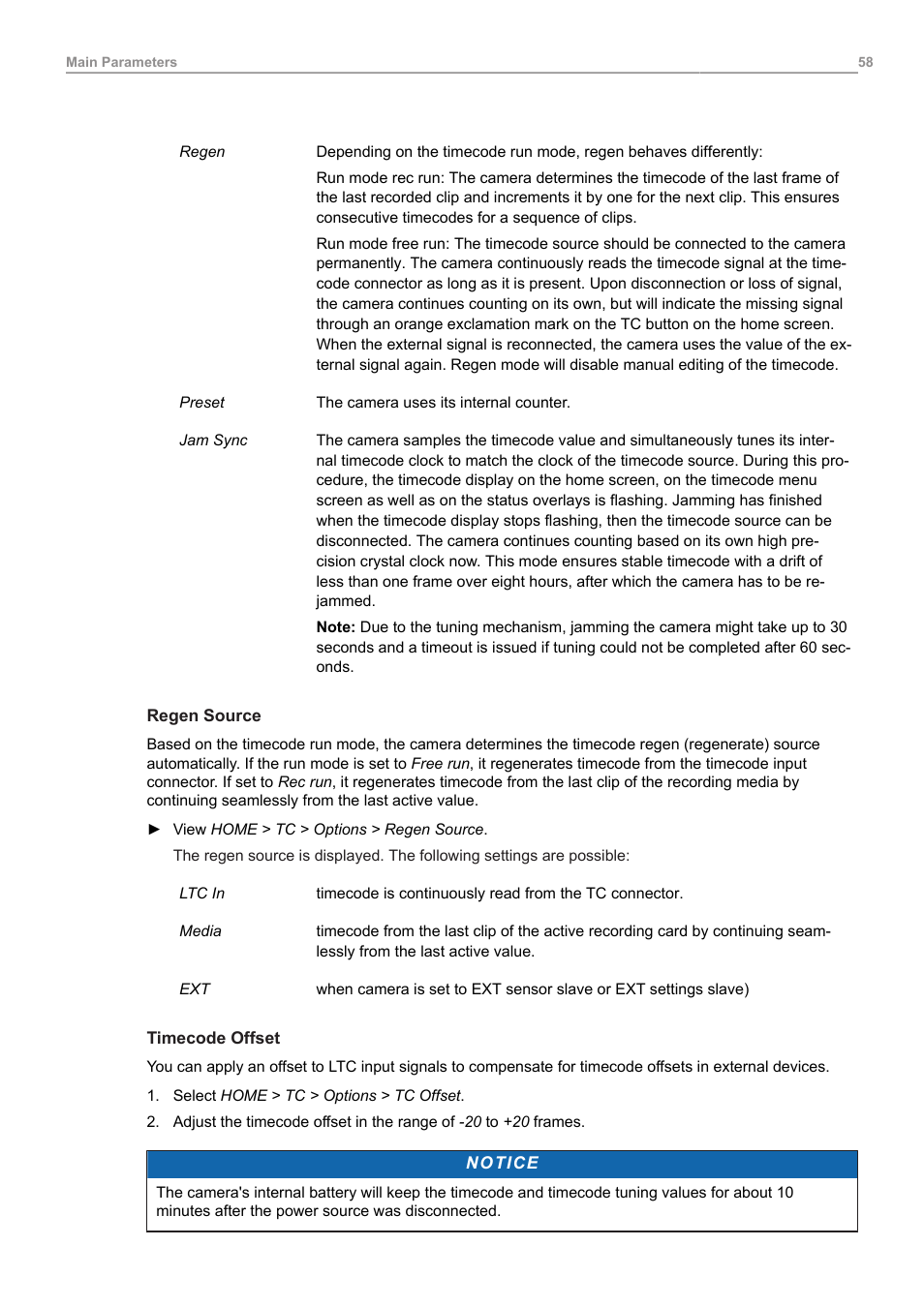 ARRI ALEXA Mini LF Ready to Shoot V-Mount Set (LPL) User Manual | Page 58 / 136