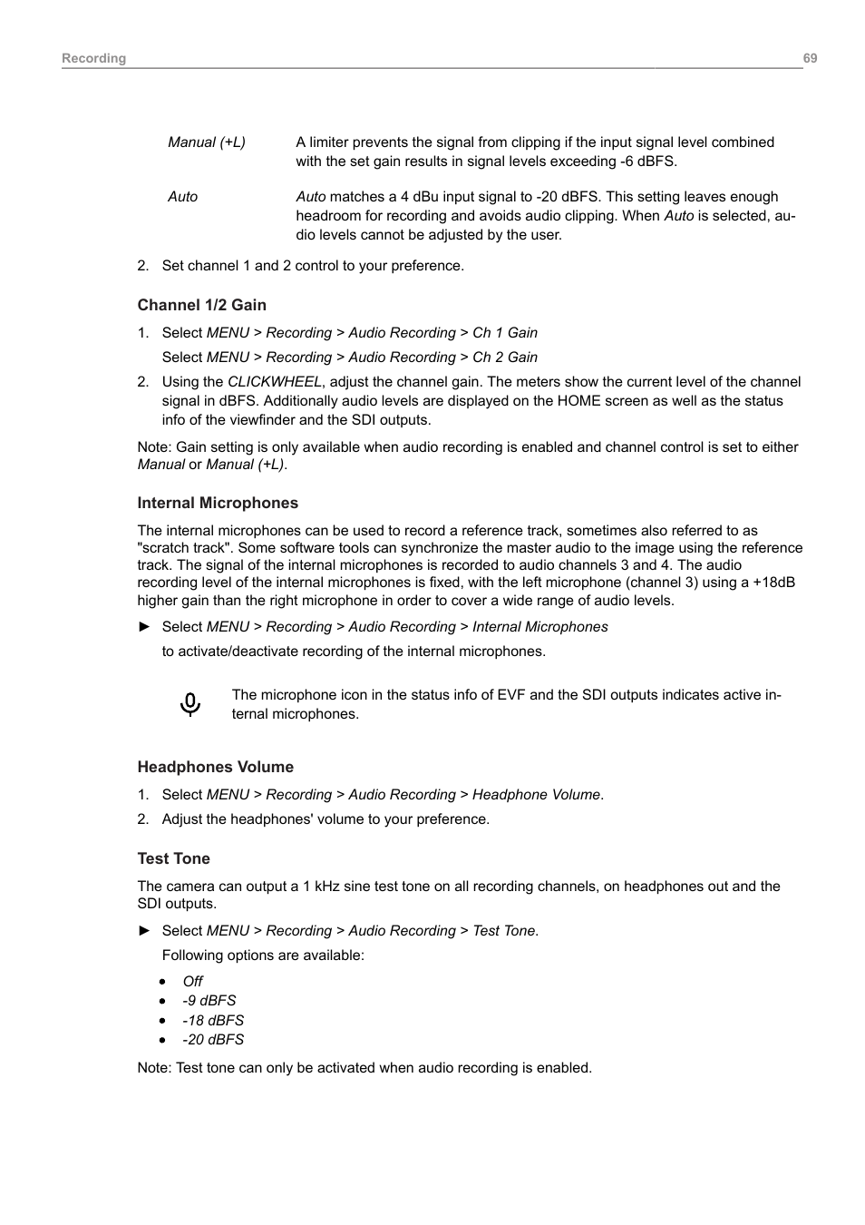 ARRI ALEXA Mini LF Ready to Shoot V-Mount Set (LPL) User Manual | Page 69 / 136