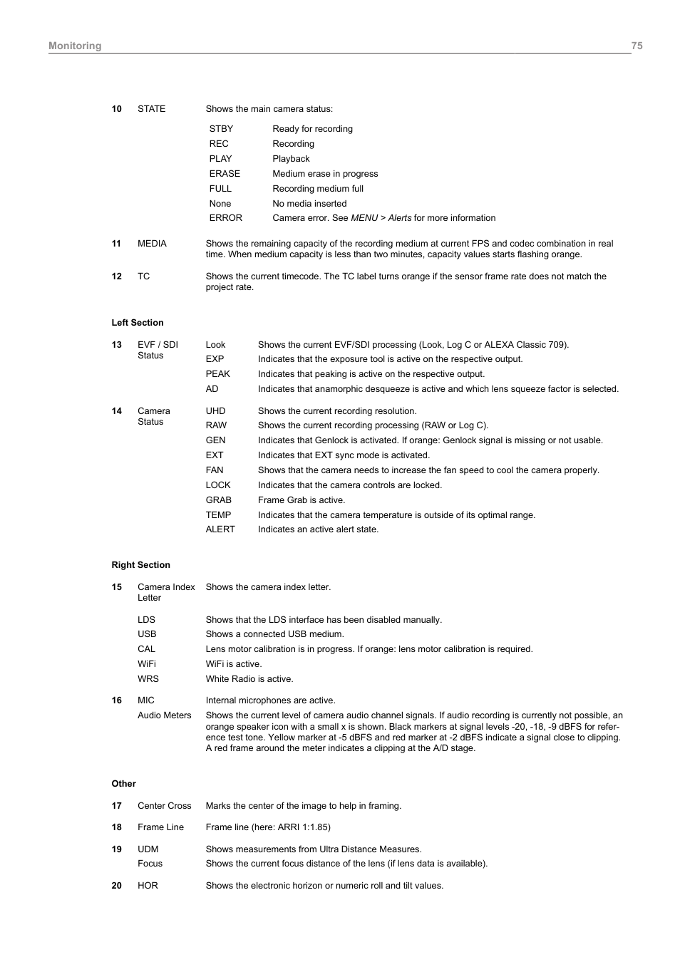 ARRI ALEXA Mini LF Ready to Shoot V-Mount Set (LPL) User Manual | Page 75 / 136