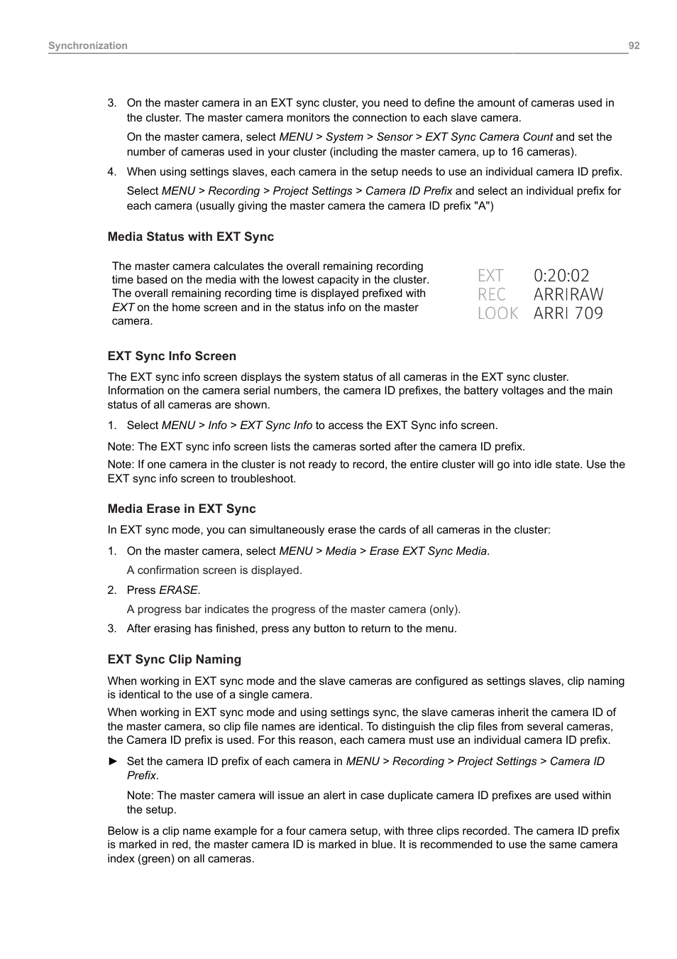 ARRI ALEXA Mini LF Ready to Shoot V-Mount Set (LPL) User Manual | Page 92 / 136