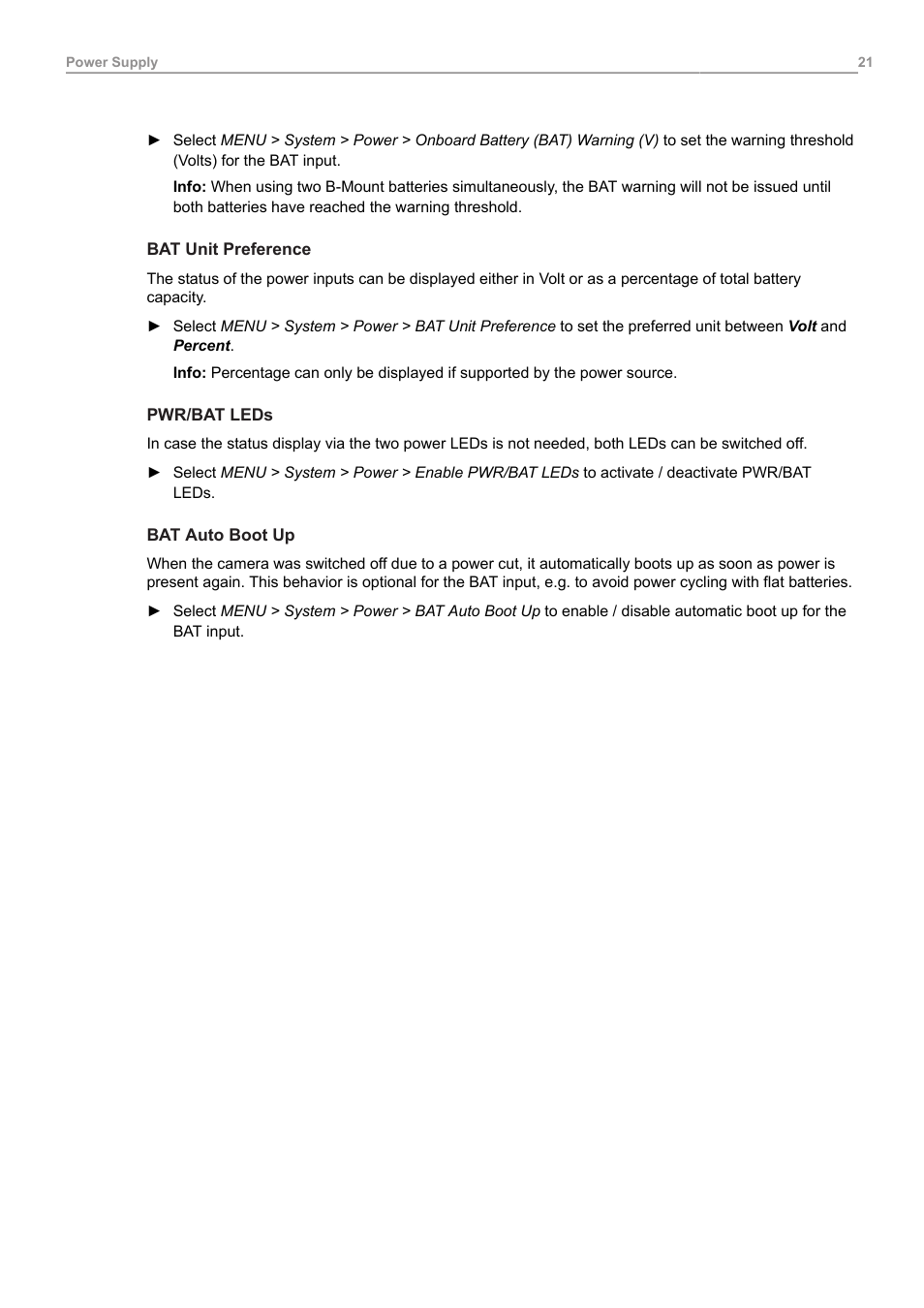 ARRI ALEXA 35 Body & PL Mount Set (LBUS) User Manual | Page 21 / 122