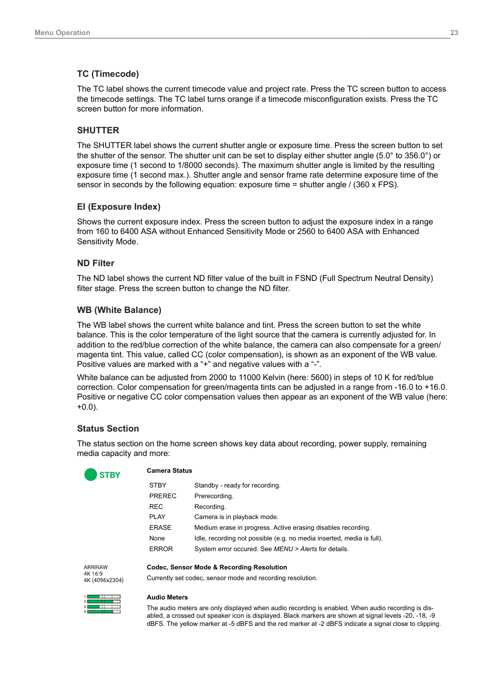 ARRI ALEXA 35 Body & PL Mount Set (LBUS) User Manual | Page 23 / 122