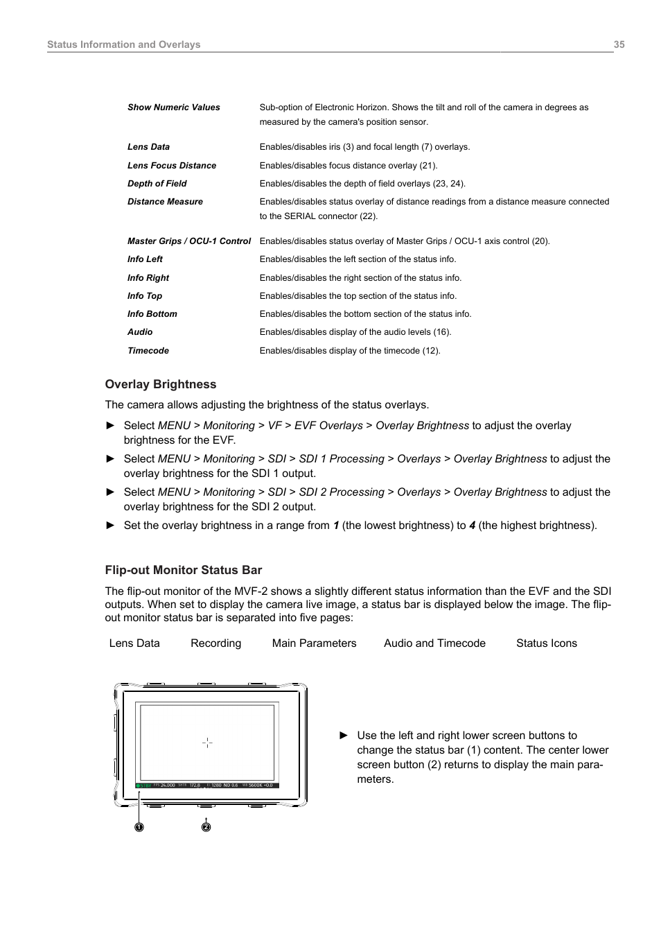 ARRI ALEXA 35 Body & PL Mount Set (LBUS) User Manual | Page 35 / 122