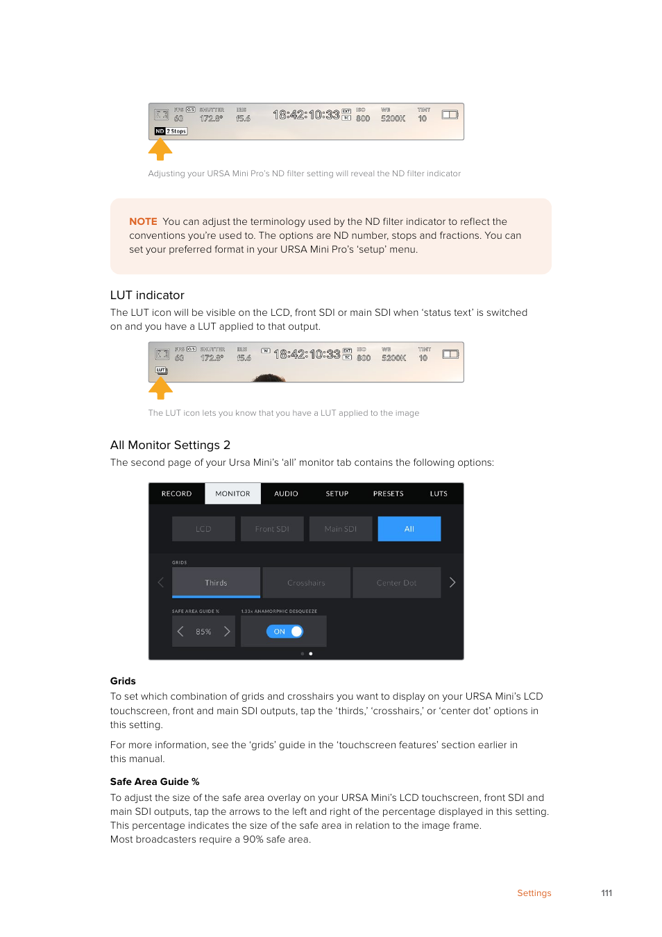 Blackmagic Design URSA Mini Pro 12K (PL) User Manual | Page 111 / 294