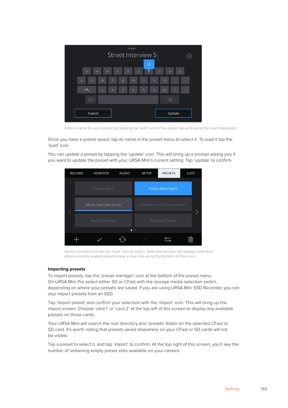 Blackmagic Design URSA Mini Pro 12K (PL) User Manual | Page 132 / 294