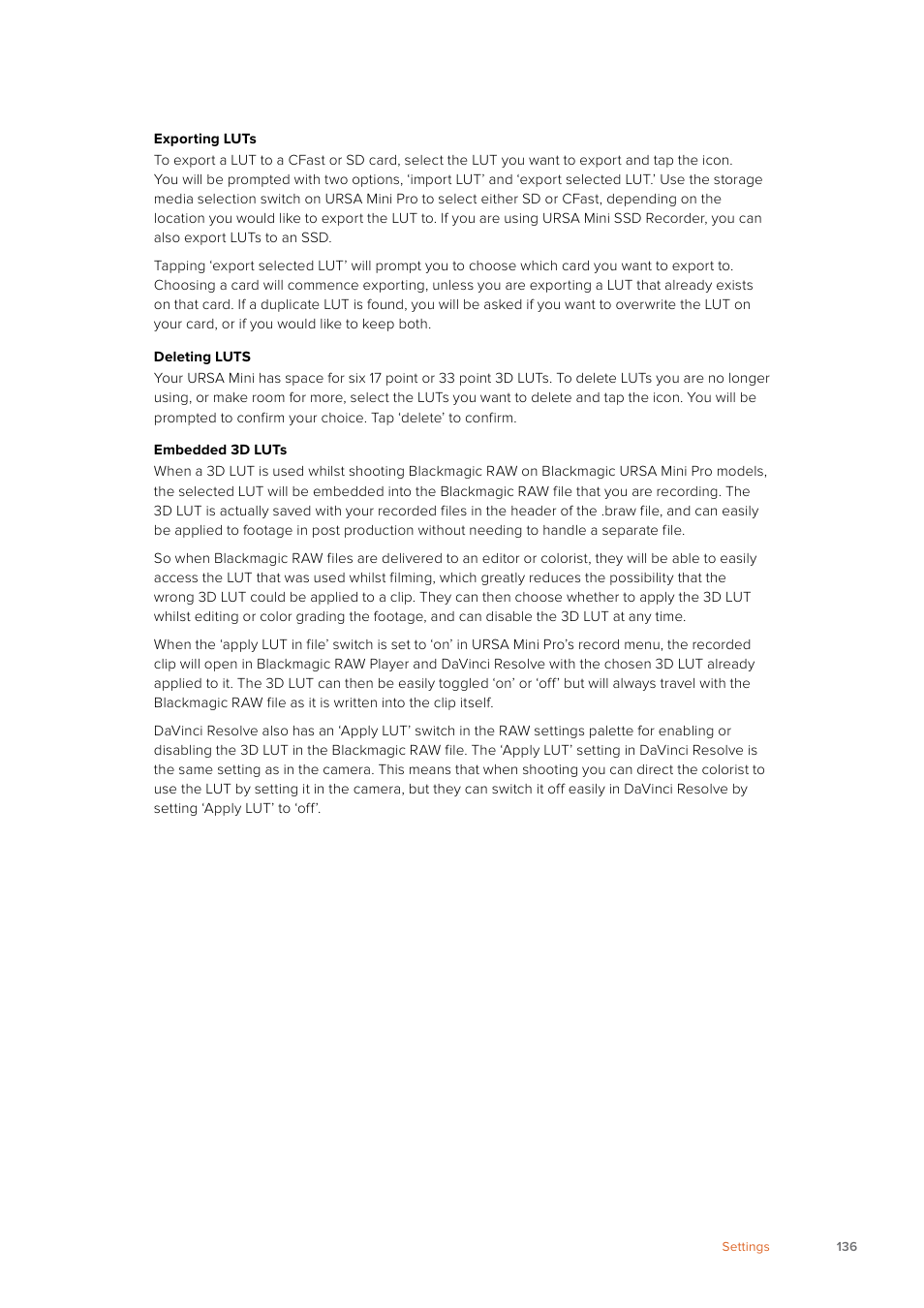 Blackmagic Design URSA Mini Pro 12K (PL) User Manual | Page 136 / 294