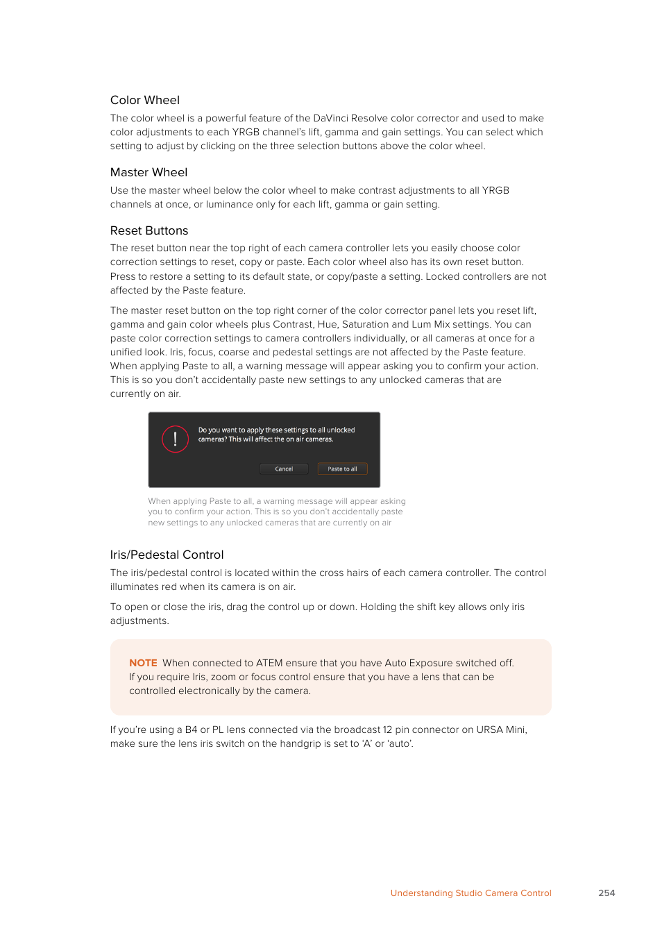 Blackmagic Design URSA Mini Pro 12K (PL) User Manual | Page 254 / 294