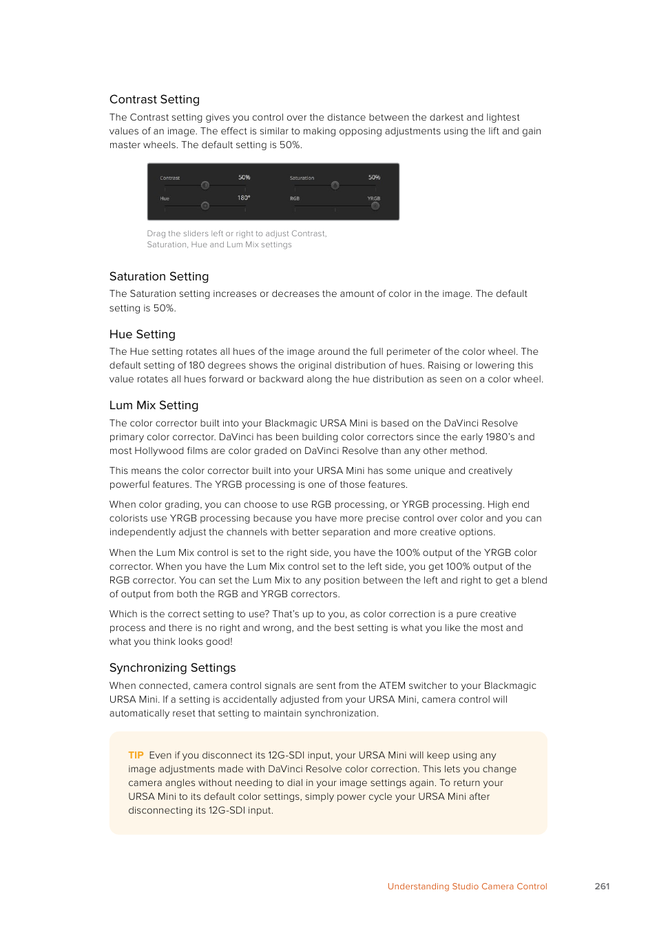 Blackmagic Design URSA Mini Pro 12K (PL) User Manual | Page 261 / 294