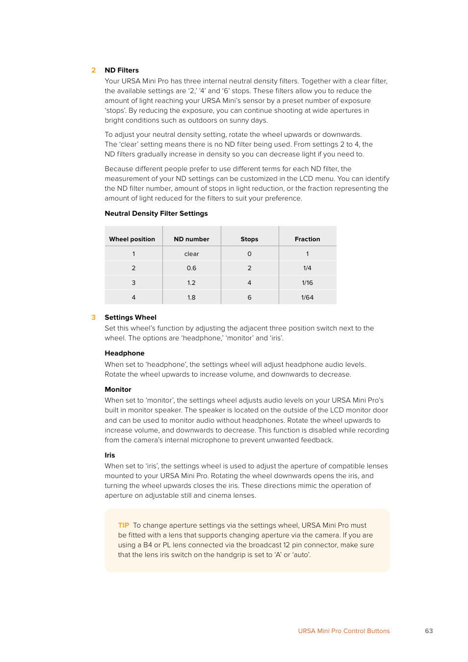 Blackmagic Design URSA Mini Pro 12K (PL) User Manual | Page 63 / 294