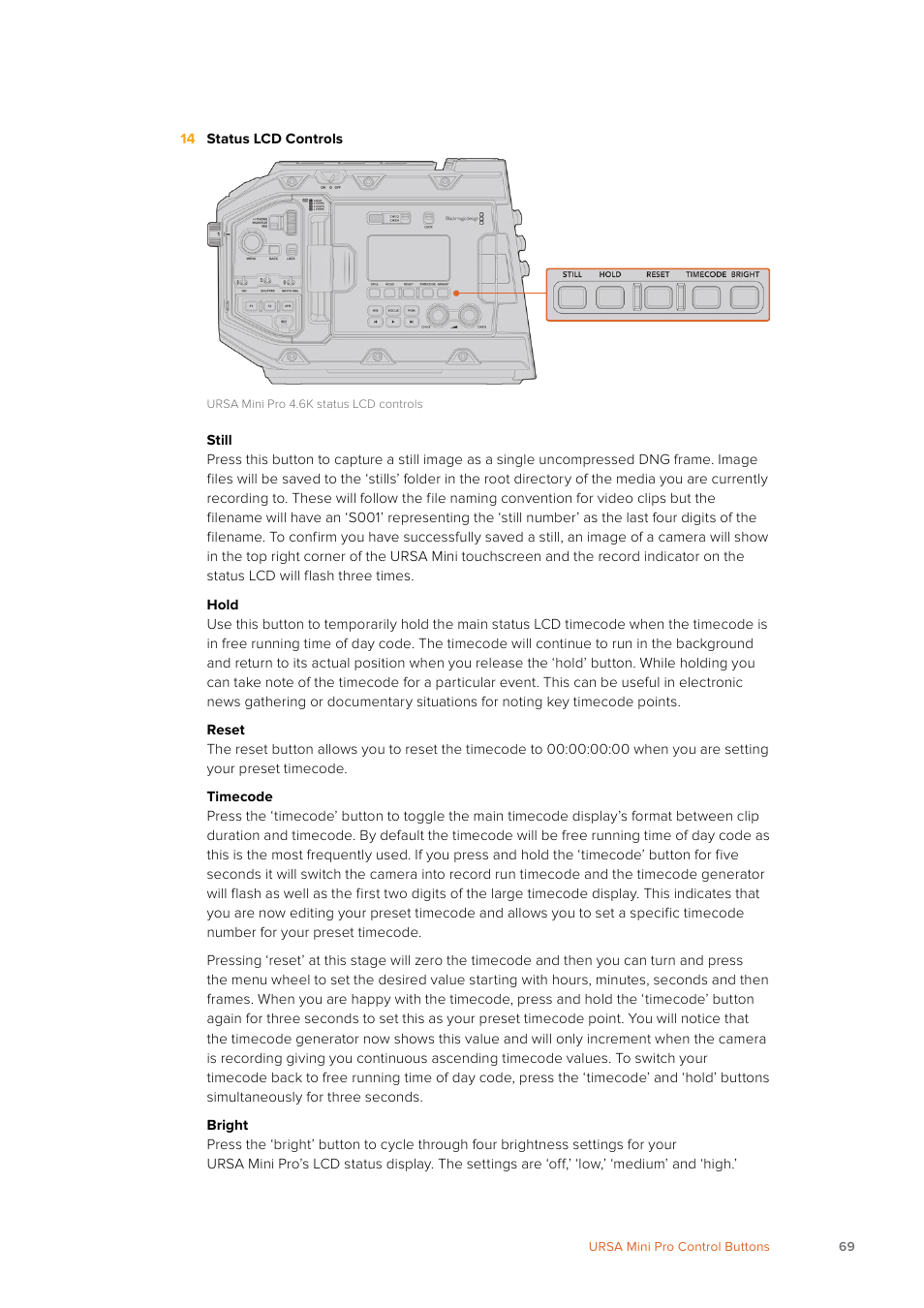 Blackmagic Design URSA Mini Pro 12K (PL) User Manual | Page 69 / 294