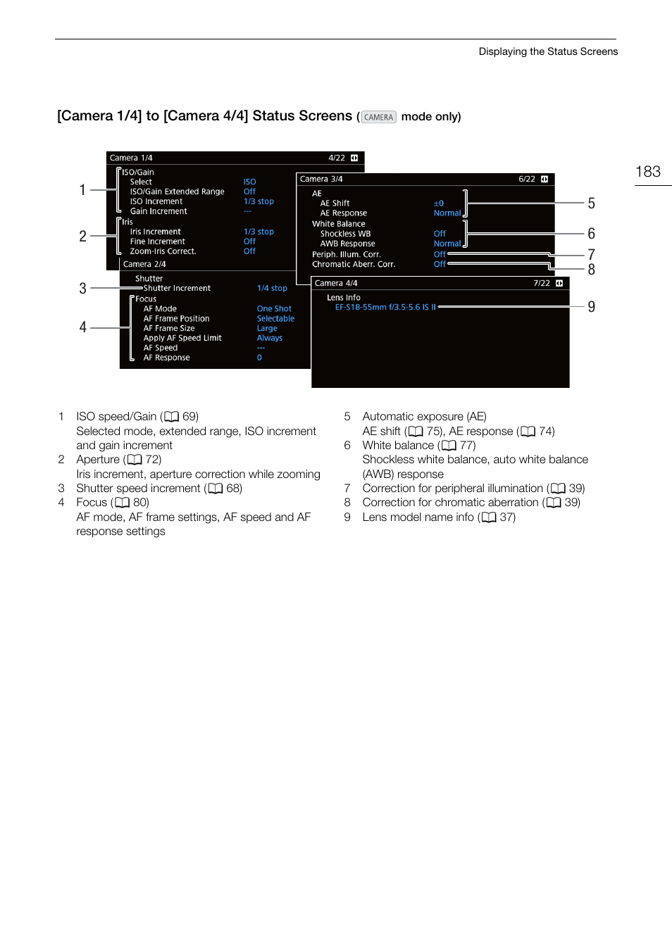 Canon EOS C200 EF Cinema Camera and 24-105mm Lens Kit User Manual | Page 183 / 220