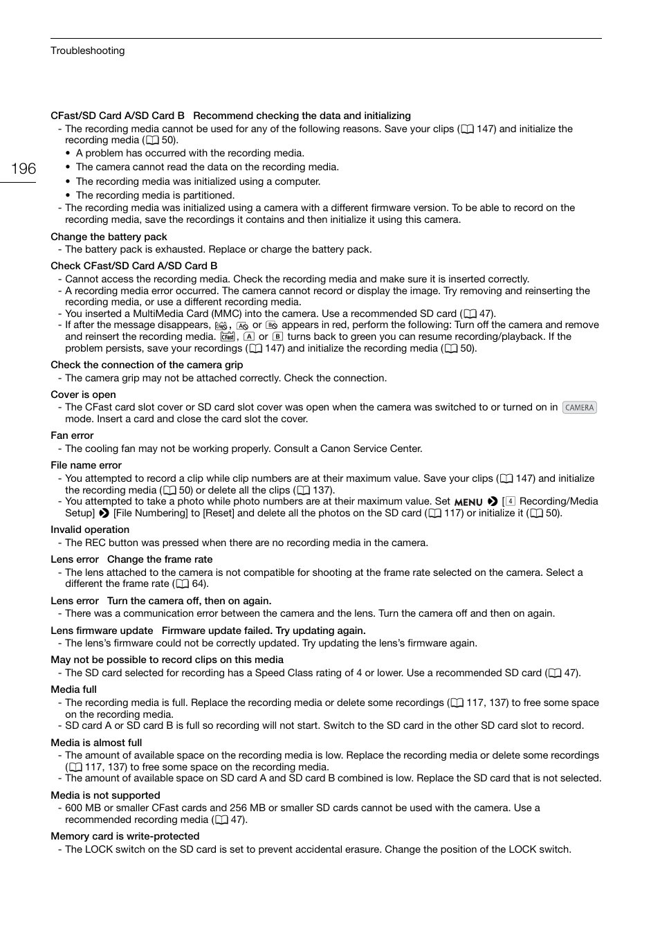 Canon EOS C200 EF Cinema Camera and 24-105mm Lens Kit User Manual | Page 196 / 220