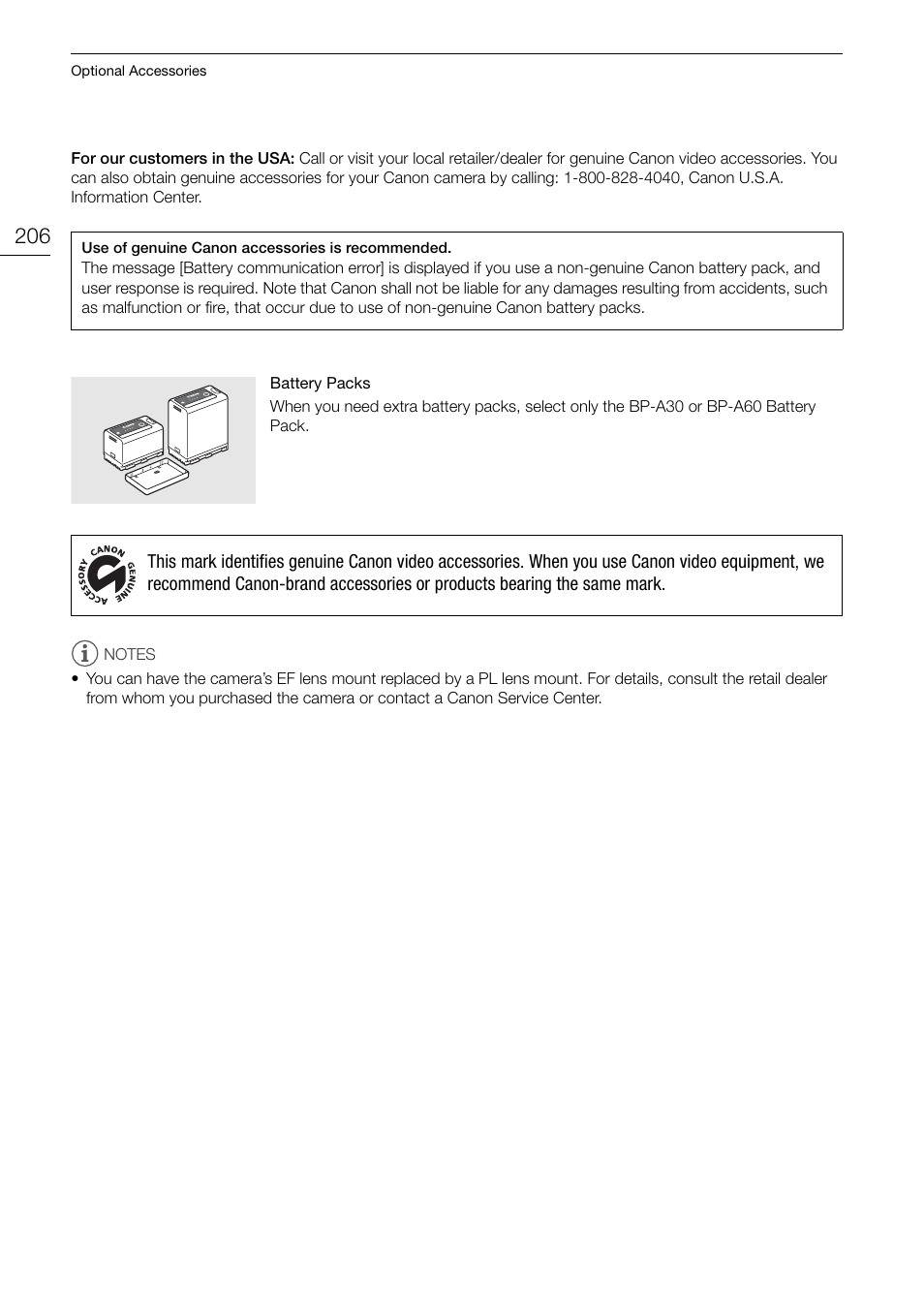 Canon EOS C200 EF Cinema Camera and 24-105mm Lens Kit User Manual | Page 206 / 220
