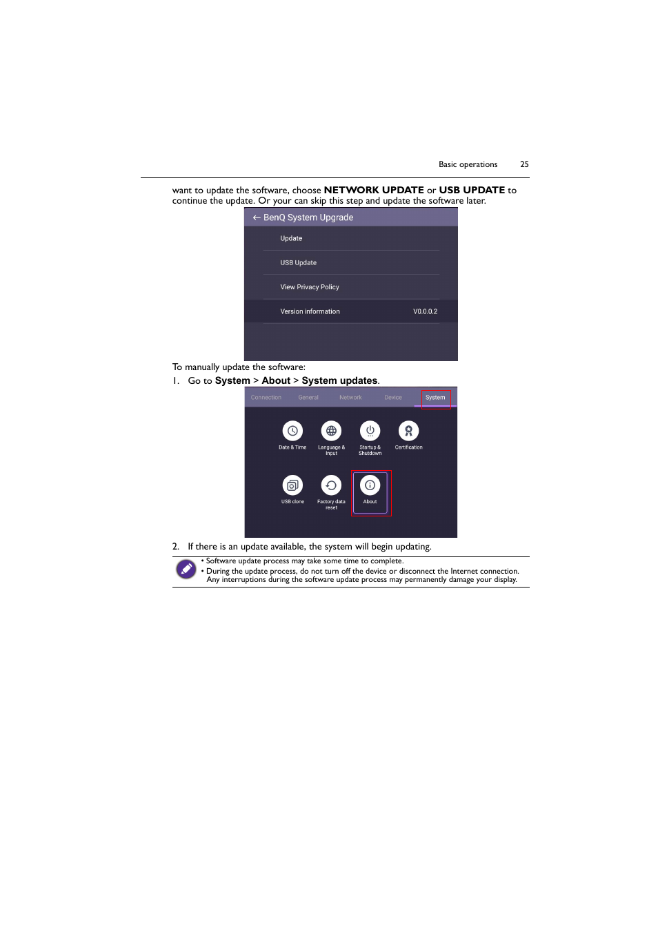 BenQ SL4302K 43" 4K Pantone-Validated SmSignage Display User Manual | Page 25 / 63