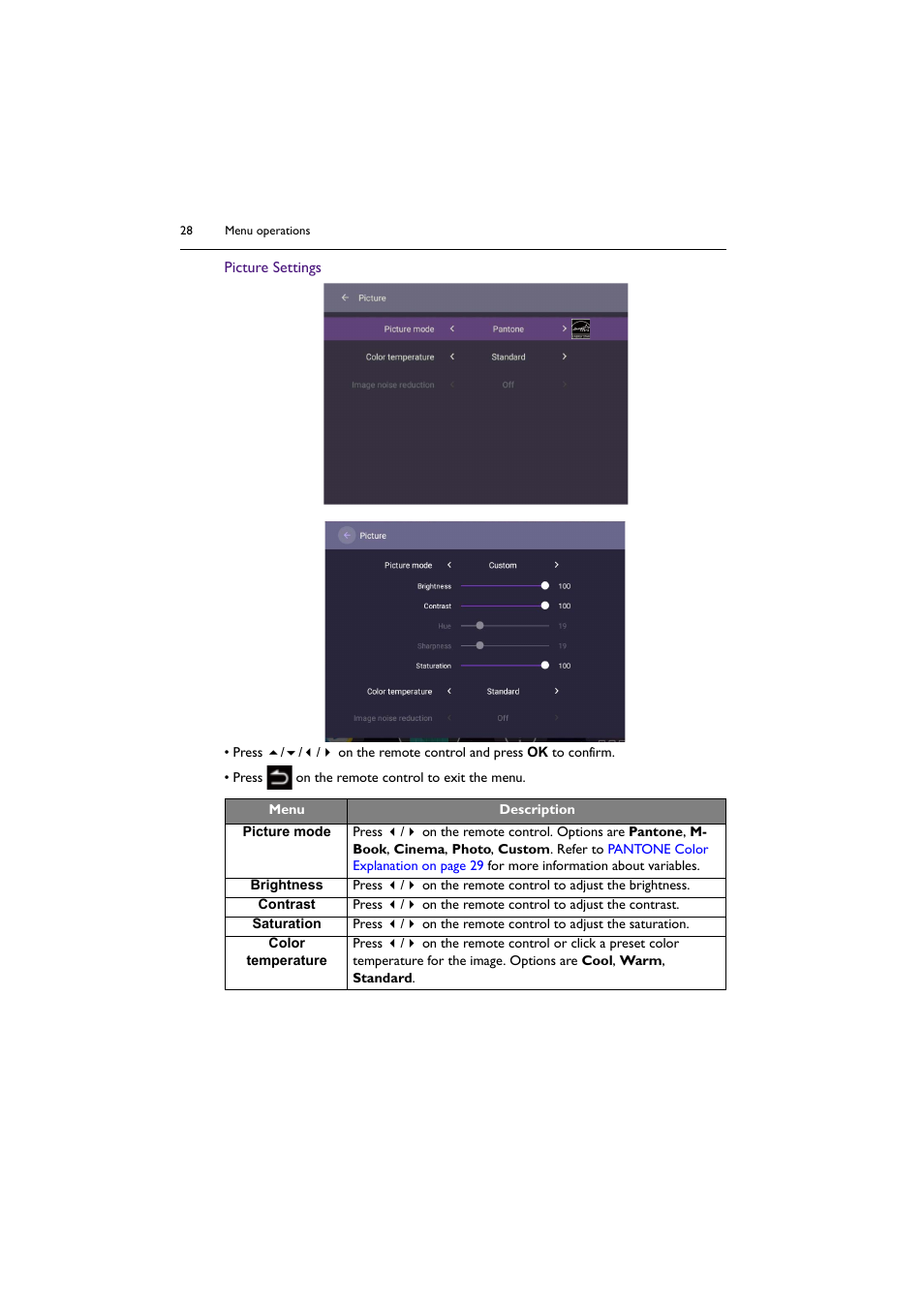BenQ SL4302K 43" 4K Pantone-Validated SmSignage Display User Manual | Page 28 / 63