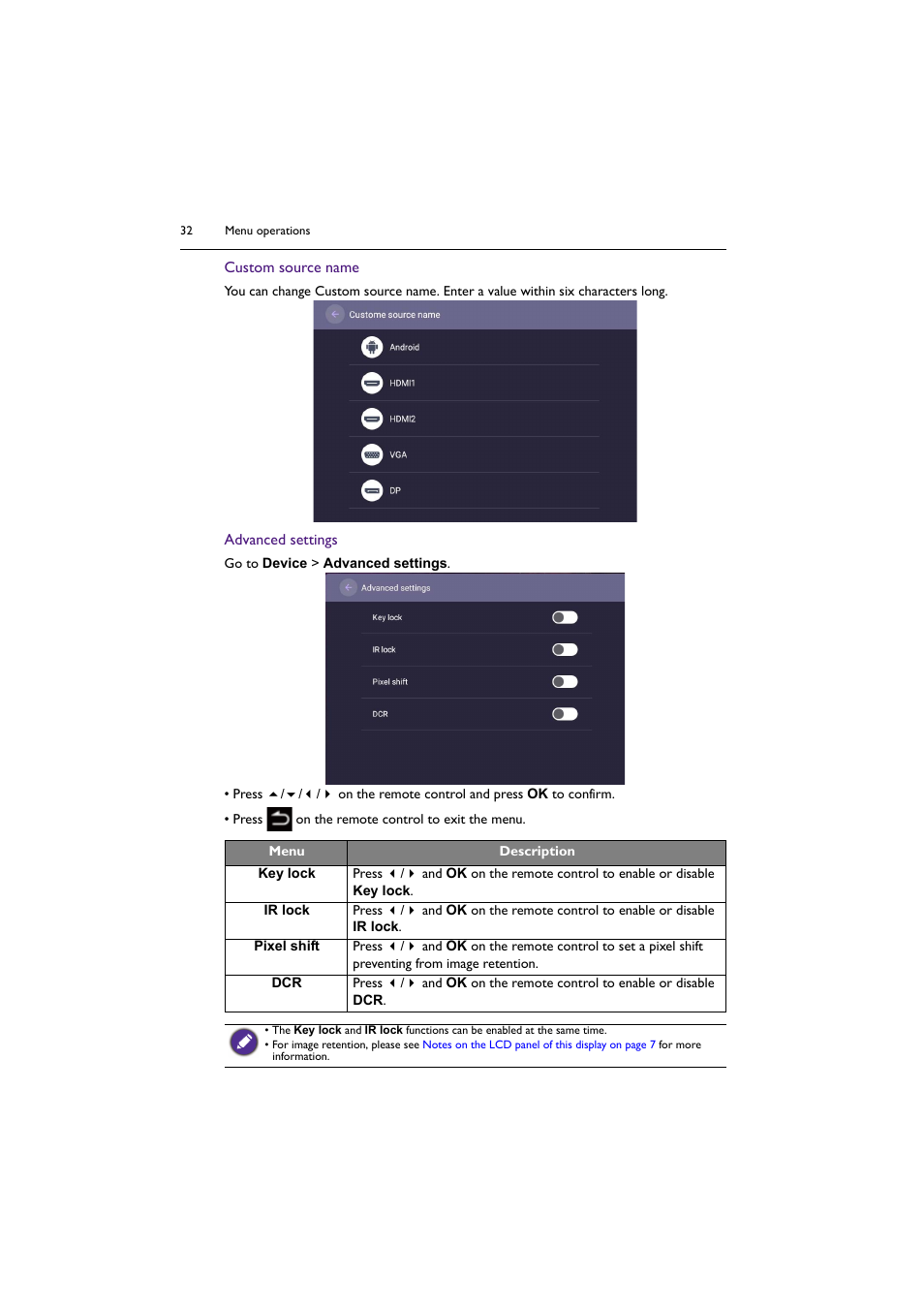 BenQ SL4302K 43" 4K Pantone-Validated SmSignage Display User Manual | Page 32 / 63