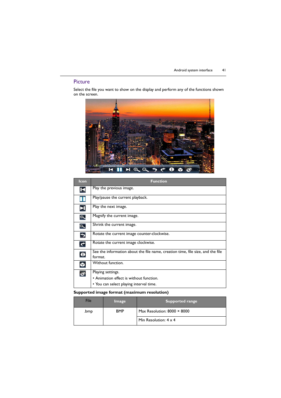 Picture | BenQ SL4302K 43" 4K Pantone-Validated SmSignage Display User Manual | Page 41 / 63