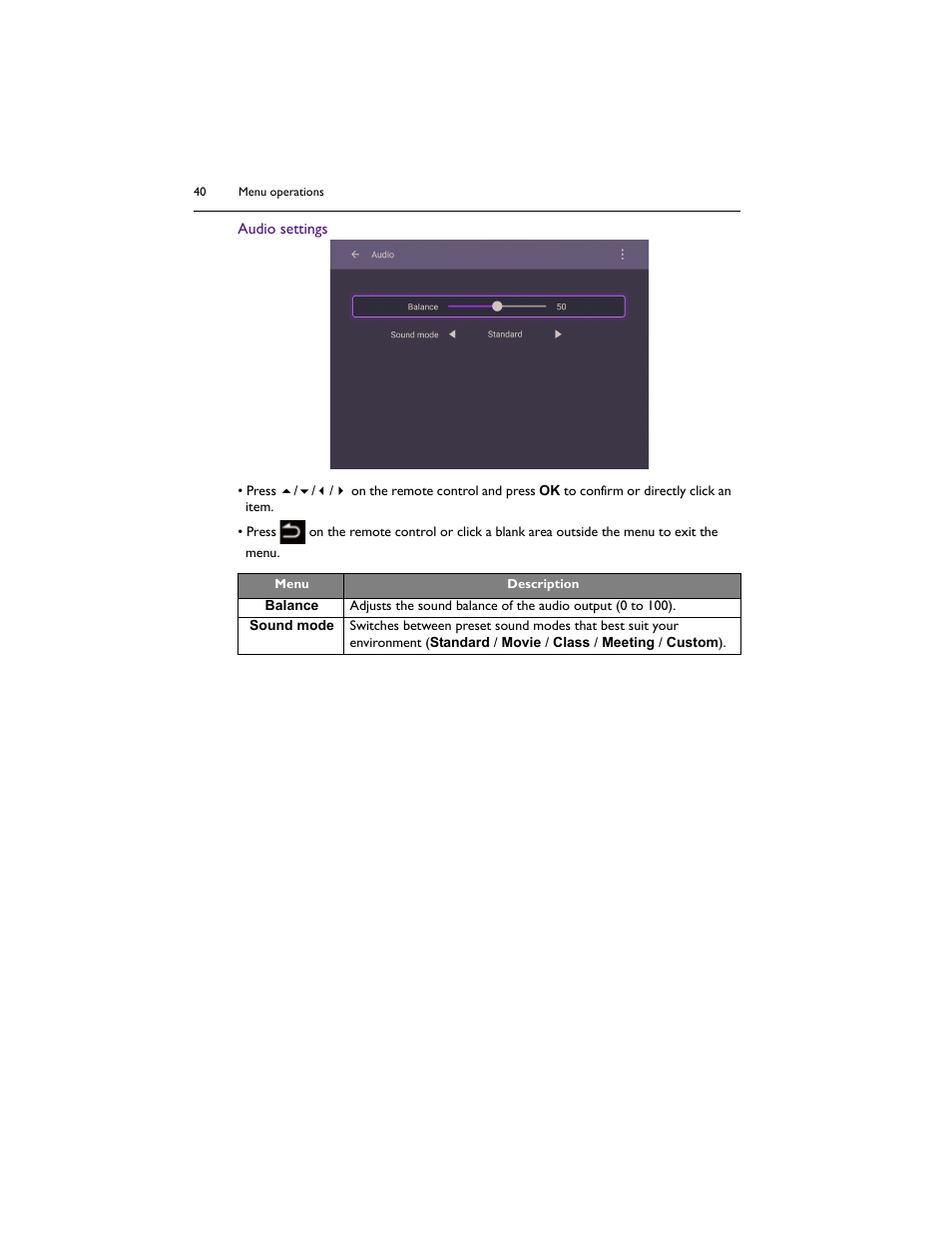 BenQ IL5501 55" SmInteractive Signage Display User Manual | Page 40 / 74
