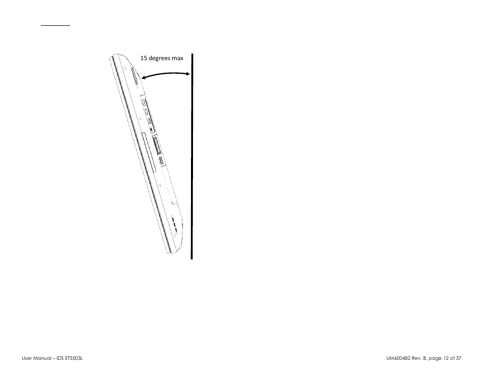 Elo TouchSystems 5503L 55" Class Full HD IR Interactive Commercial Display User Manual | Page 12 / 37