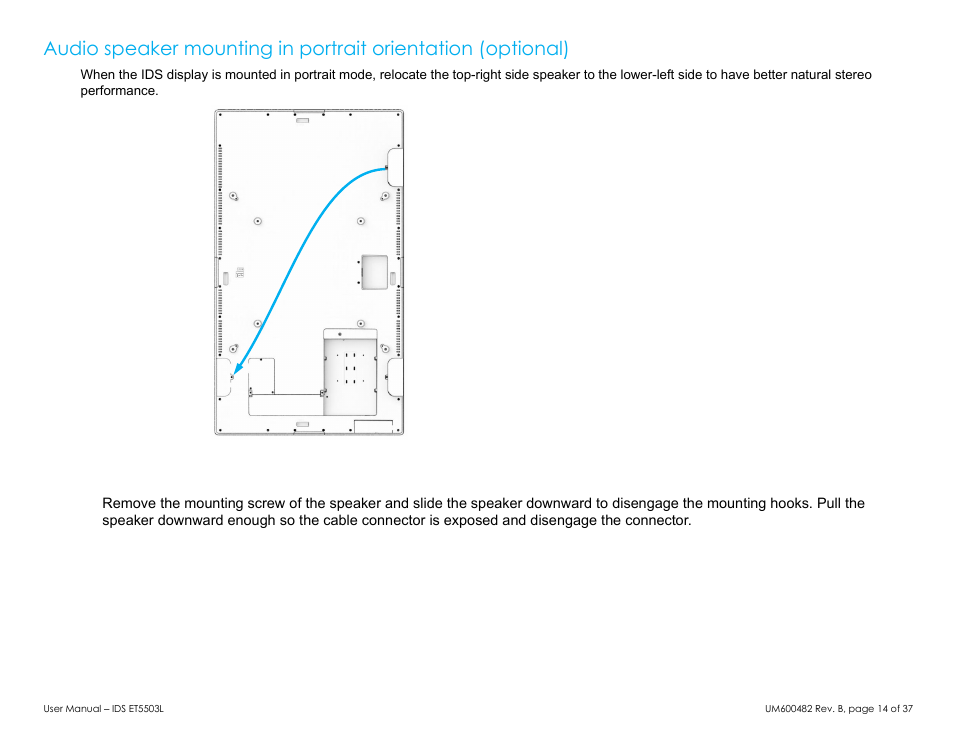 Elo TouchSystems 5503L 55" Class Full HD IR Interactive Commercial Display User Manual | Page 14 / 37