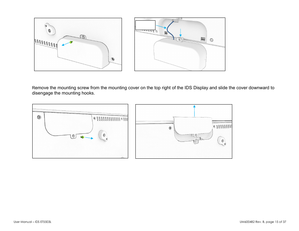 Elo TouchSystems 5503L 55" Class Full HD IR Interactive Commercial Display User Manual | Page 15 / 37