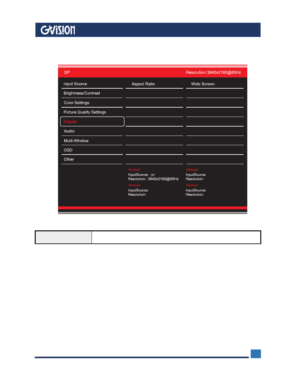 5 display, 6 audio | GVision USA C43BI 43" 4K Security Monitor User Manual | Page 11 / 17