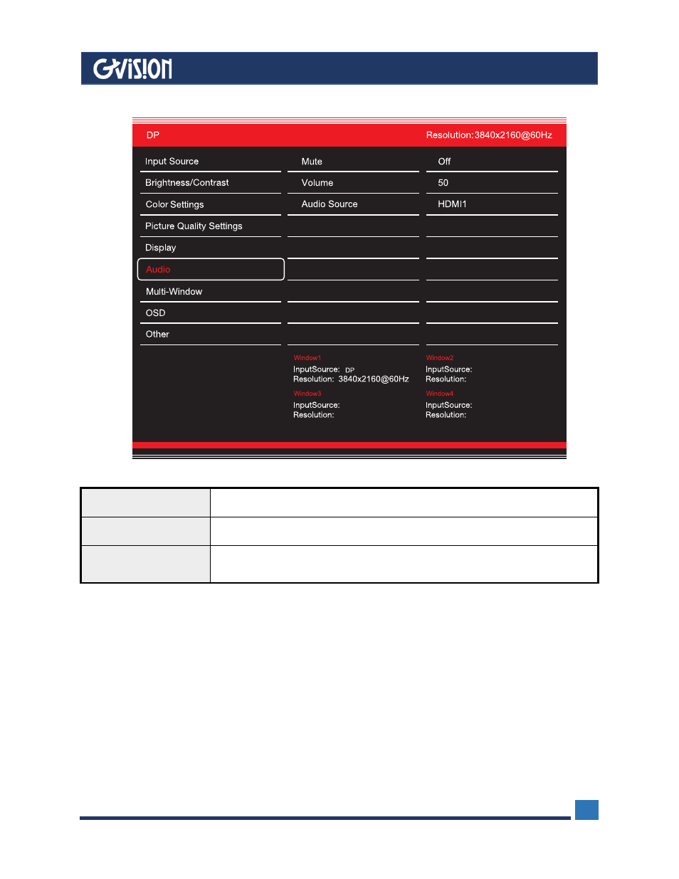 GVision USA C43BI 43" 4K Security Monitor User Manual | Page 12 / 17