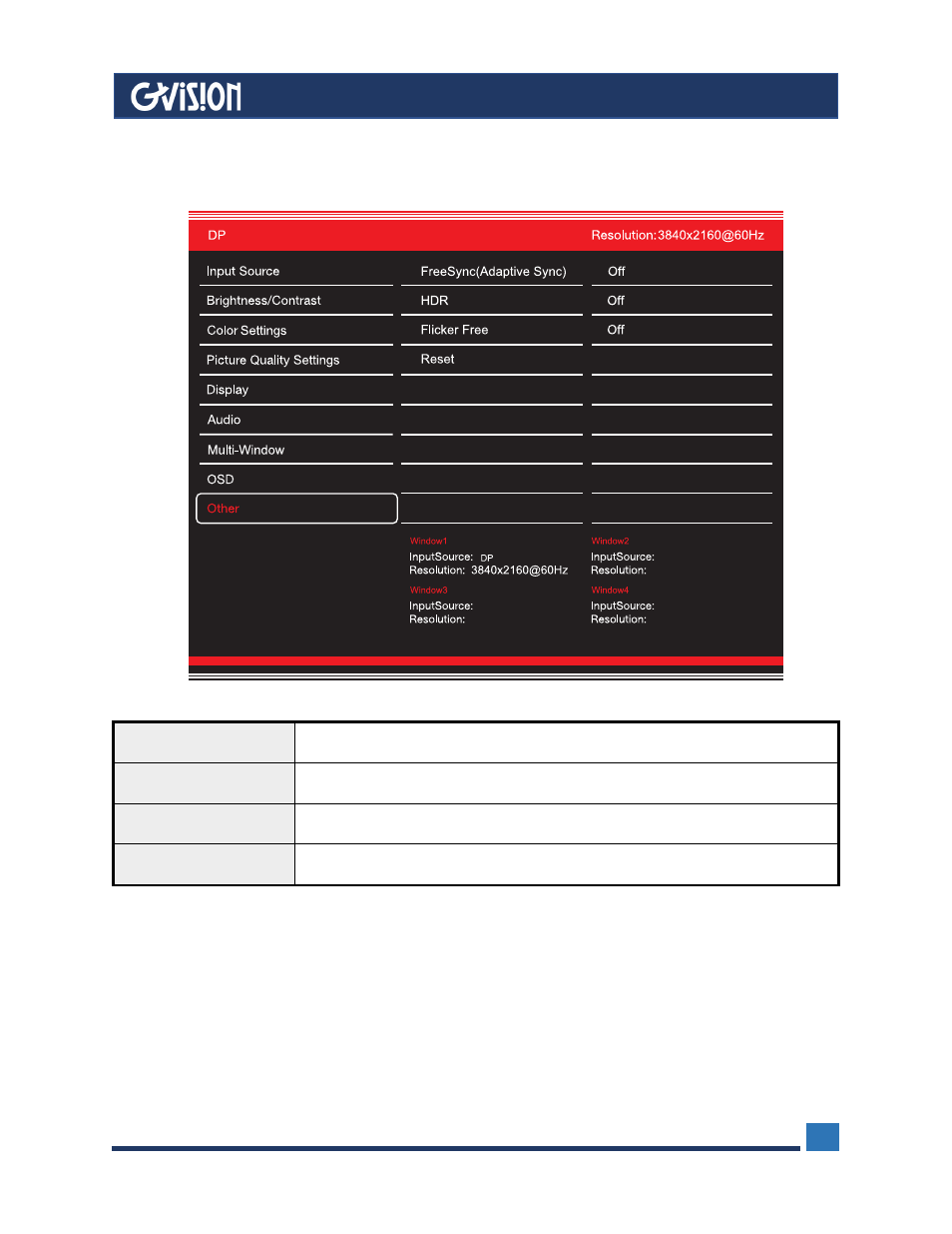 9 other | GVision USA C43BI 43" 4K Security Monitor User Manual | Page 15 / 17