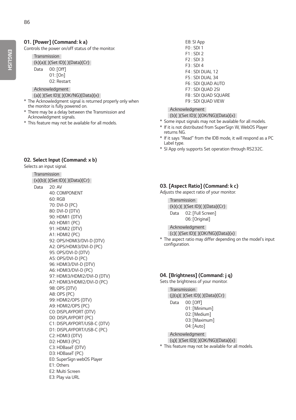 LG 55TC3CG-H 55" 4K UHD HDR Touchscreen Commercial Monitor User Manual | Page 122 / 153