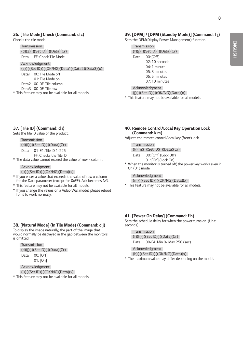 LG BH5F-M 86" 4K UHD Ultra-Stretch Digital Signage Commercial Monitor User Manual | Page 116 / 134