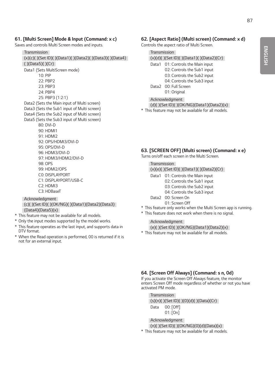 LG BH5F-M 86" 4K UHD Ultra-Stretch Digital Signage Commercial Monitor User Manual | Page 122 / 134