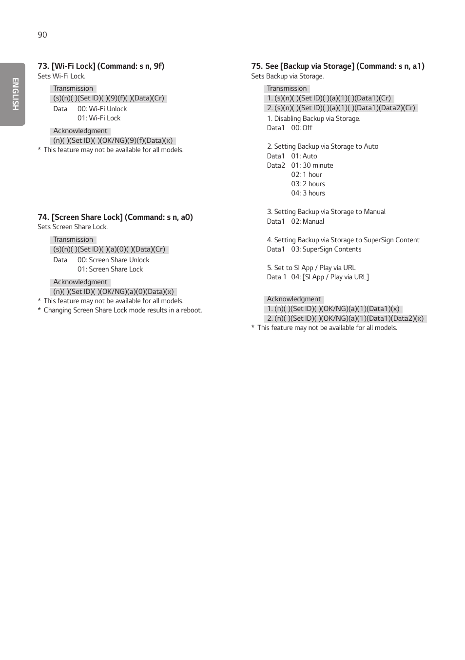 LG BH5F-M 86" 4K UHD Ultra-Stretch Digital Signage Commercial Monitor User Manual | Page 125 / 134