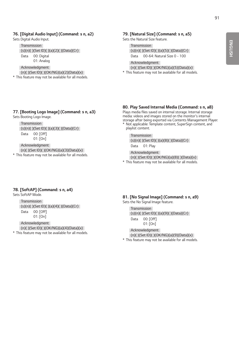 LG BH5F-M 86" 4K UHD Ultra-Stretch Digital Signage Commercial Monitor User Manual | Page 126 / 134