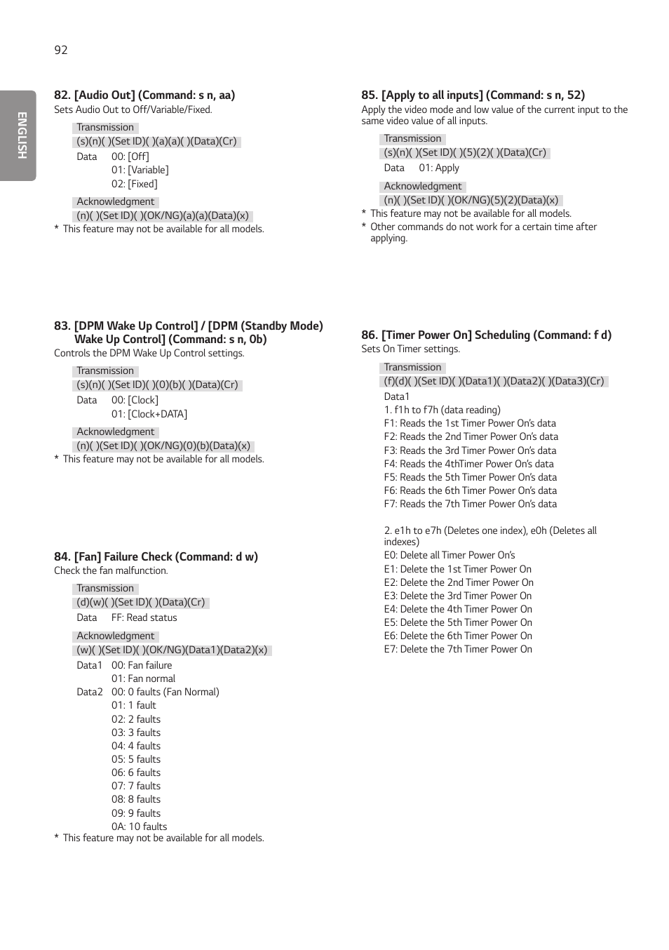 LG BH5F-M 86" 4K UHD Ultra-Stretch Digital Signage Commercial Monitor User Manual | Page 127 / 134