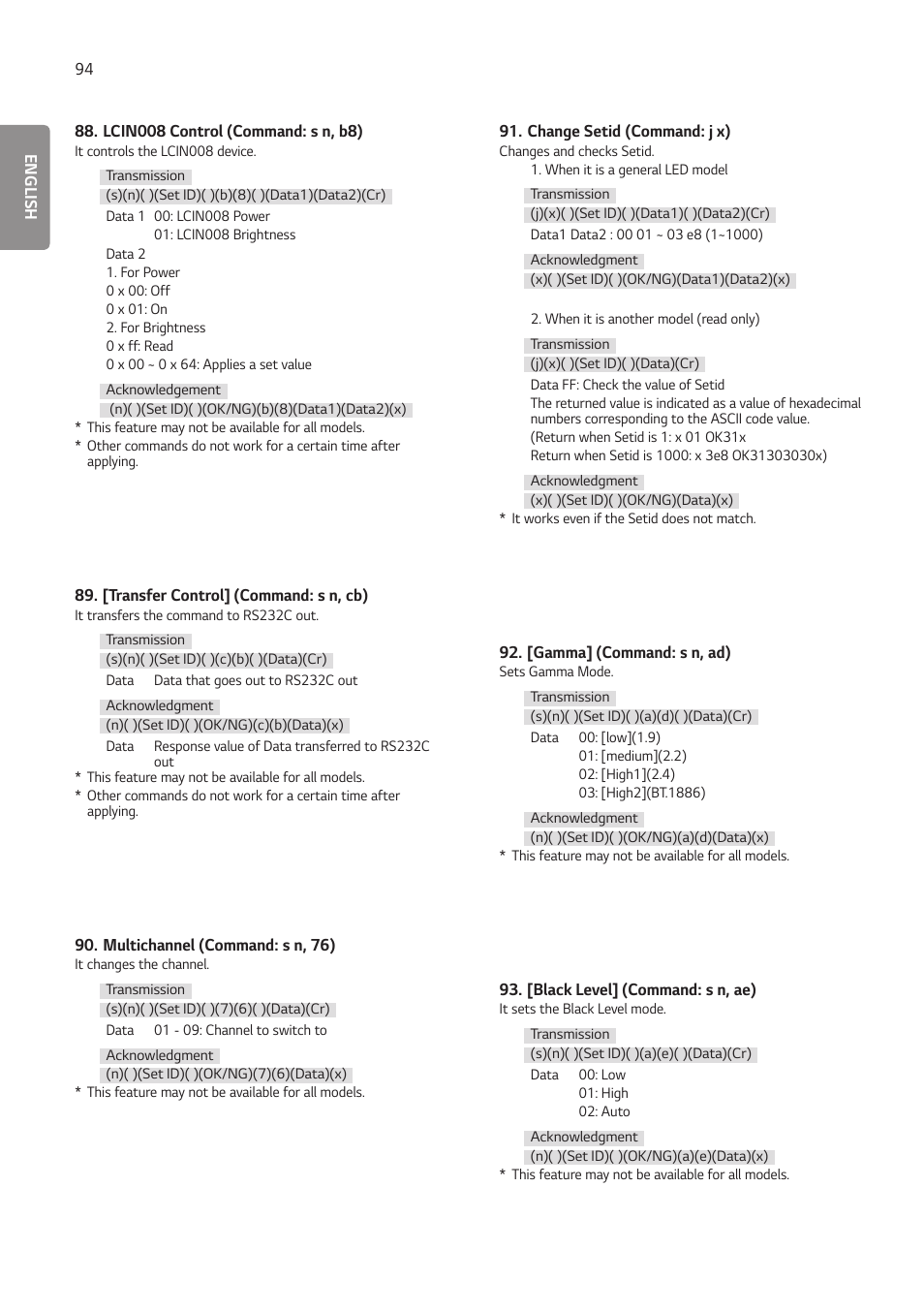 LG BH5F-M 86" 4K UHD Ultra-Stretch Digital Signage Commercial Monitor User Manual | Page 129 / 134