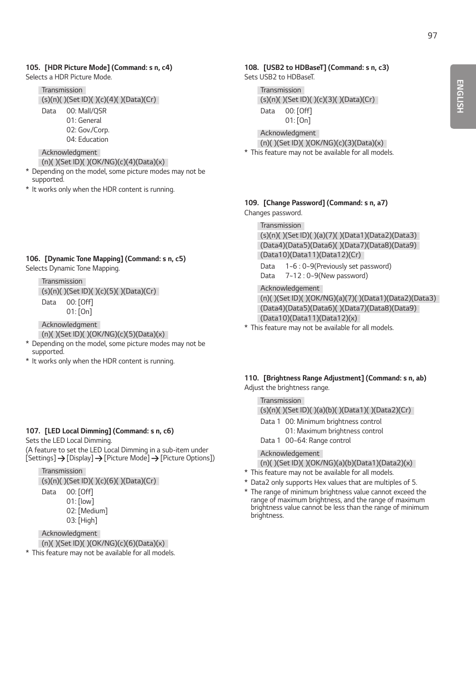 LG BH5F-M 86" 4K UHD Ultra-Stretch Digital Signage Commercial Monitor User Manual | Page 132 / 134