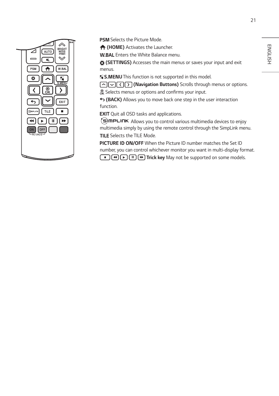 LG BH5F-M 86" 4K UHD Ultra-Stretch Digital Signage Commercial Monitor User Manual | Page 21 / 134