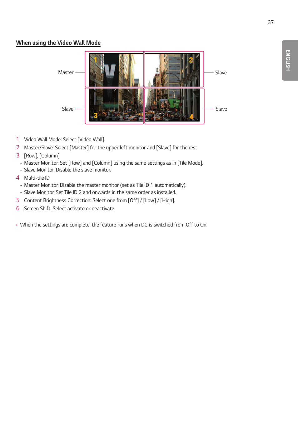 LG BH5F-M 86" 4K UHD Ultra-Stretch Digital Signage Commercial Monitor User Manual | Page 72 / 134
