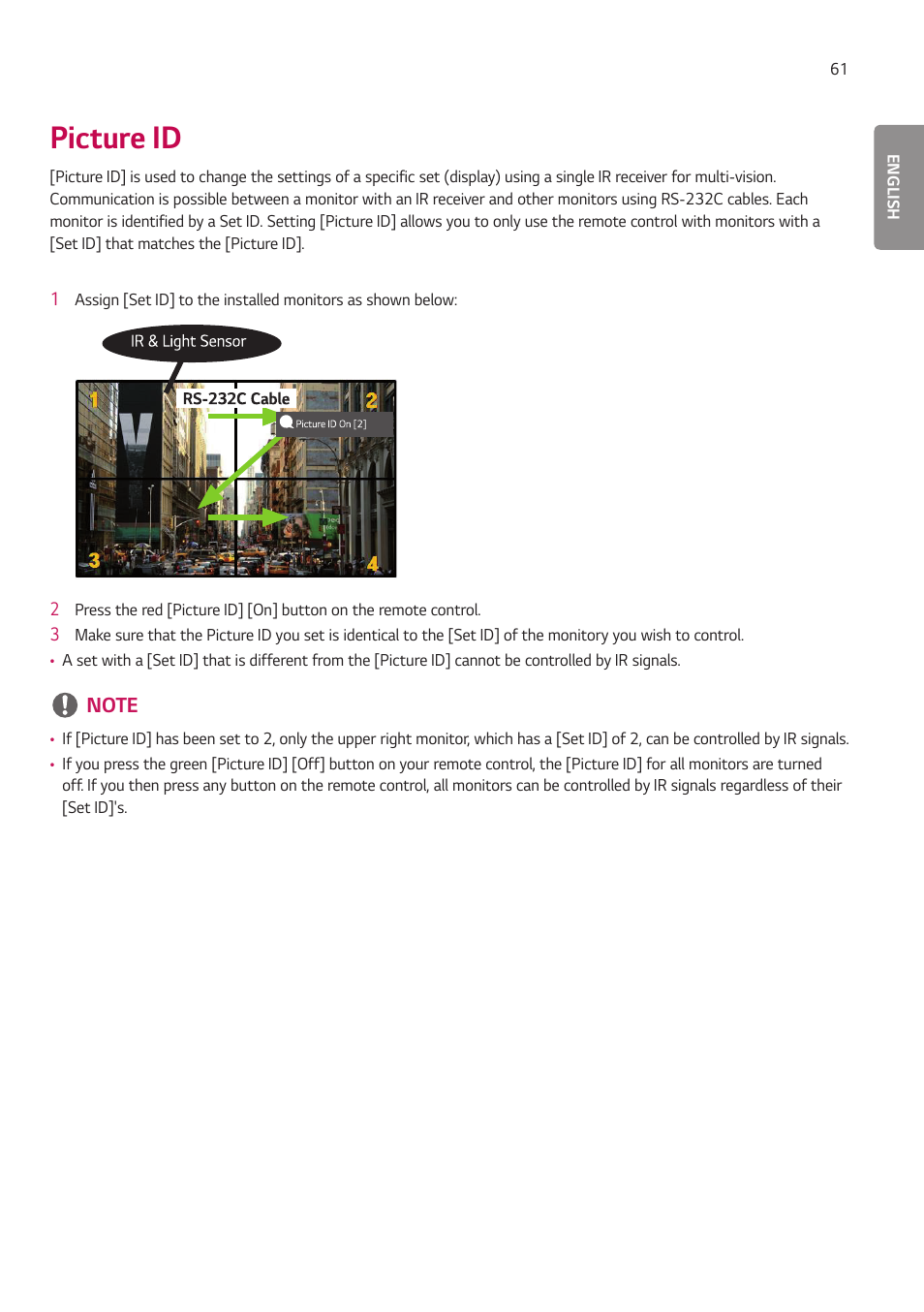 Picture id | LG BH5F-M 86" 4K UHD Ultra-Stretch Digital Signage Commercial Monitor User Manual | Page 96 / 134
