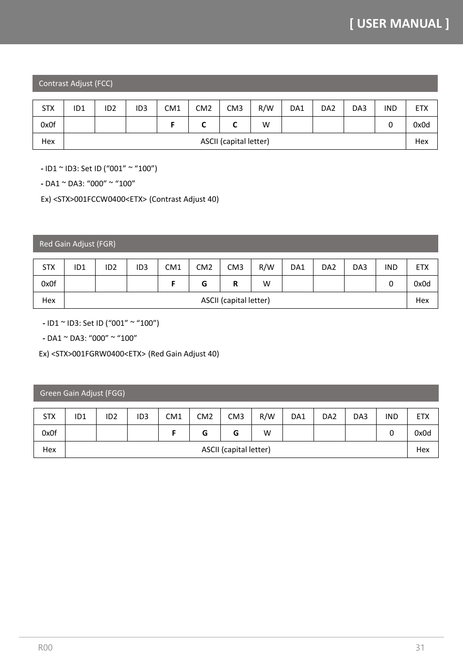 User manual | Orion Images R4N49NNU 48.5" 4K UHD Video Wall Display User Manual | Page 31 / 35