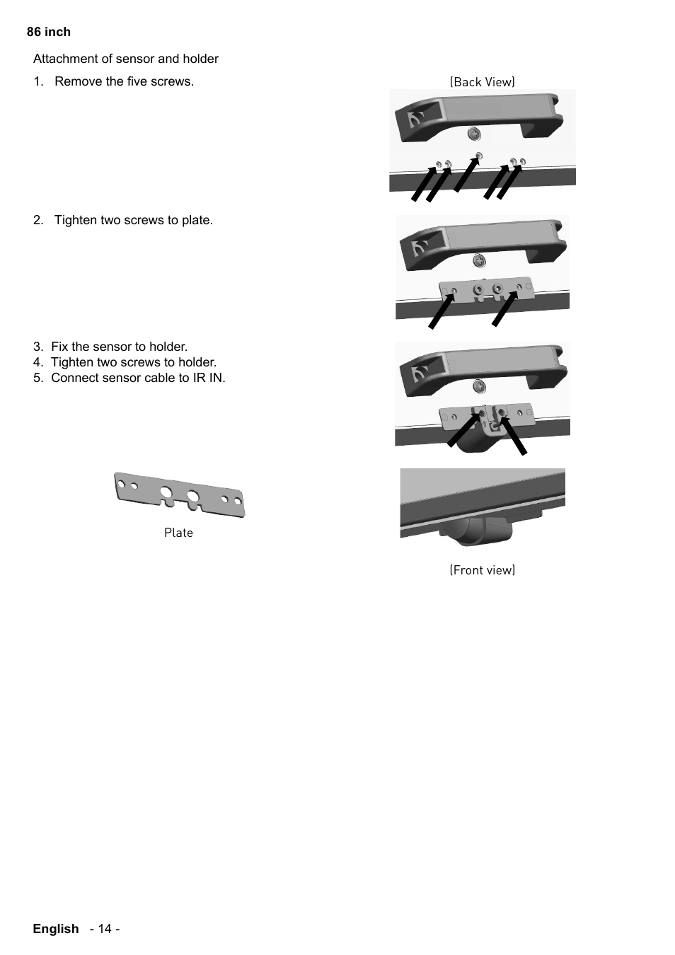 Panasonic TH-86CQE1W 86" Class 4K UHD Commercial Monitor User Manual | Page 15 / 31