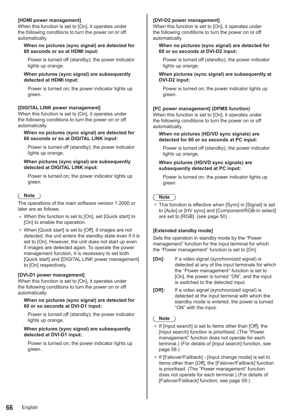 Panasonic TH-55VF2HW 54.6" Full HD Video Wall Display User Manual | Page 66 / 123